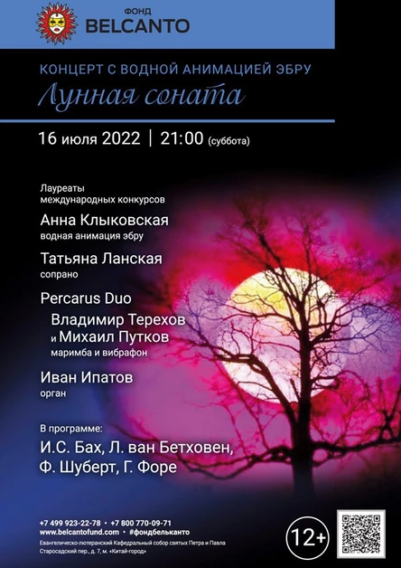 «Концерт с водной анимацией эбру. Лунная соната»