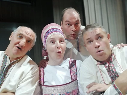 Спектакль  "Летят утки" деревенский водевиль. Генеральная репетиция