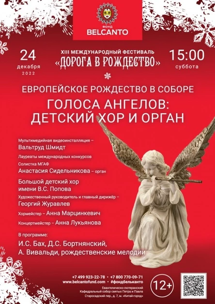 «Европейское Рождество в Соборе. Голоса Ангелов: детский хор и орган»