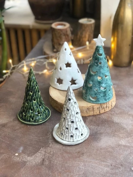 Глиняный мастер-класс «Новогодний подсвечник»