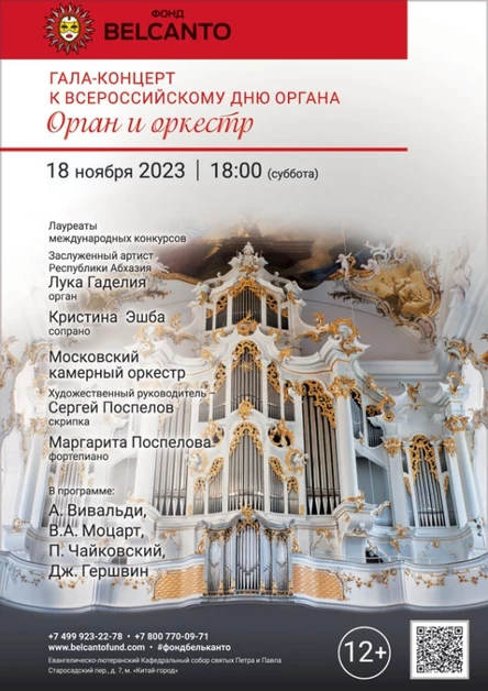 Гала-концерт к всероссийскому Дню органа «Орган и оркестр»