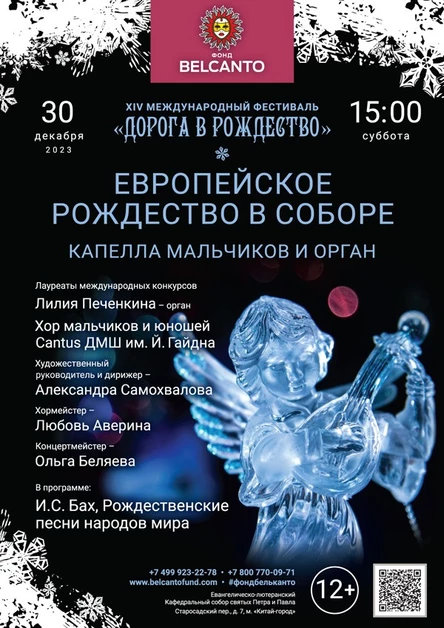 «Европейское Рождество в Соборе. Капелла мальчиков и орган»