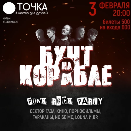 3 ФЕВРАЛЯ | PUNK ROCK PARTY | МУРОМ