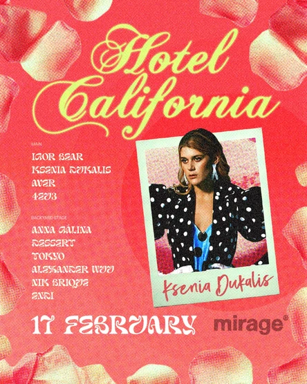 Hotel California x Ksenia Dukalis in @Bar Mirage