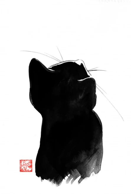 Рисовать Суми-Э (Гохуа) — Котики