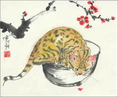 Рисовать Суми-Э (Гохуа) — Котики