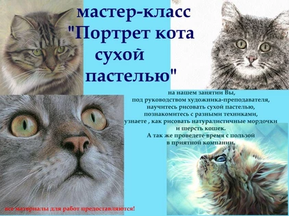Портрет кота пастелью (16 марта, пятница)