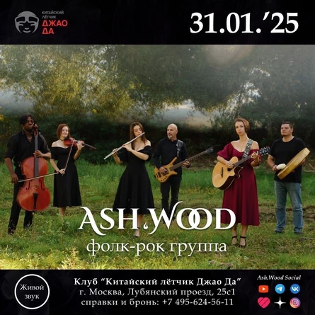 Концерт фол-рок группы Ash.Wood