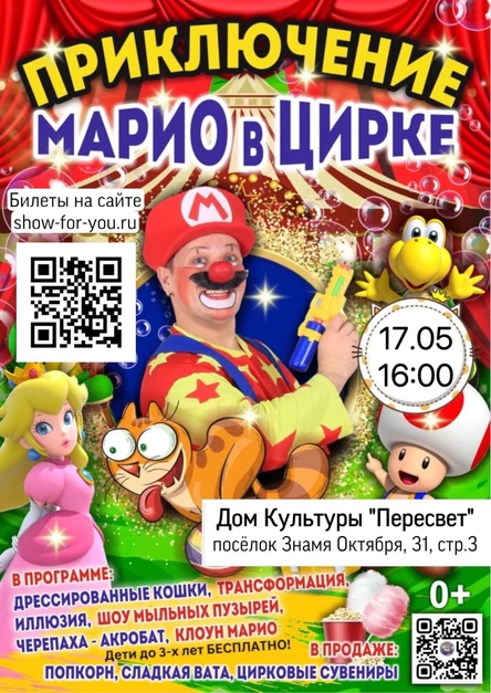 Шоу «Приключения Марио в цирке»