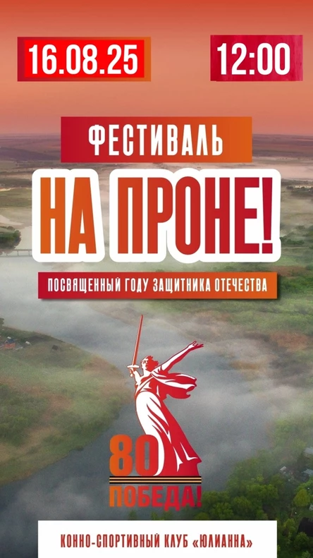 16.08||Фестиваль "На Проне"