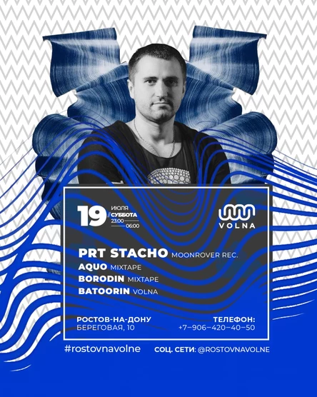 19.07 | PRT STACHO (Moonrover Rec.) @ VOLNA