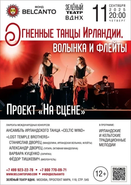 Проект «На сцене». «Огненные танцы Ирландии, волынка и флейты»