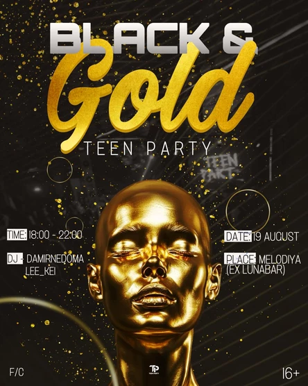 Teen Party Black & Gold