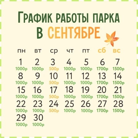Входные билеты в парк Fun-Tazia (август)