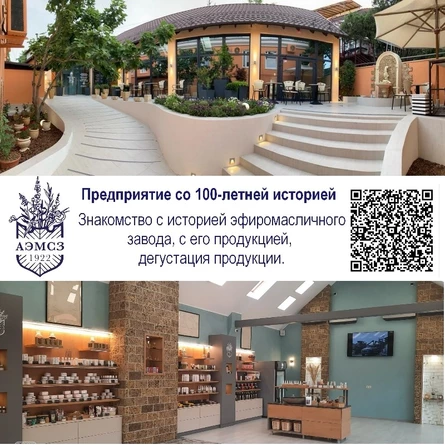 1. Знакомство с Алуштинским эфиромасличным заводом с дегустацией продукции