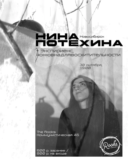 Нина Потехина • Новосибирск 30.10 • The Rooks