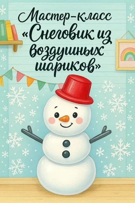 Мастер-класс "Снеговик из воздушных шариков"
