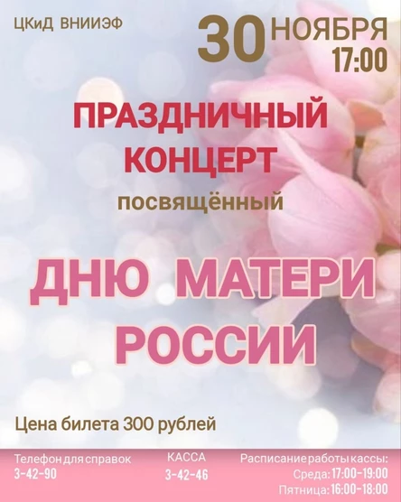 Праздничный концерт, посвящённый Дню матери России