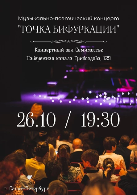 Музыкально-поэтический концерт "Точка Бифуркации"