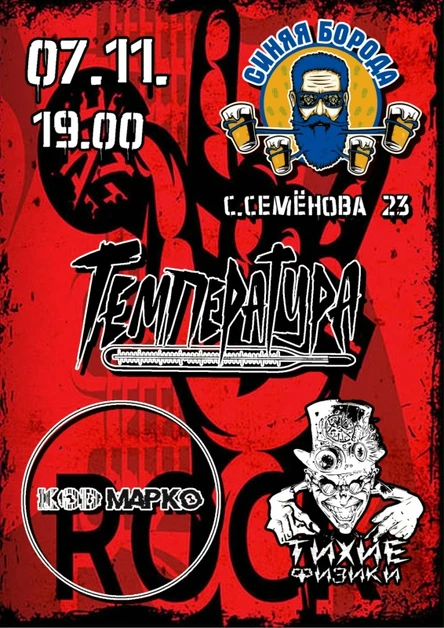 07.11.|ТЕМПЕРАТУРА|ТИХИЕ ФИЗИКИ|КОД МАРКО|