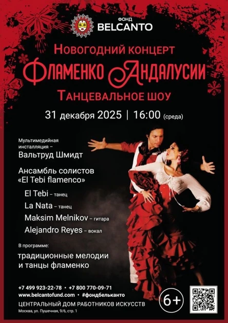 Новогодний концерт «Танцевальное шоу. Фламенко Андалусии»