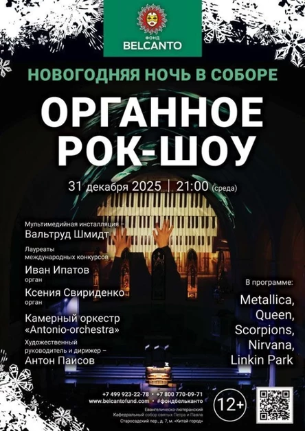 Проект «Новогодняя Ночь в Соборе». «Органное Рок-шоу»