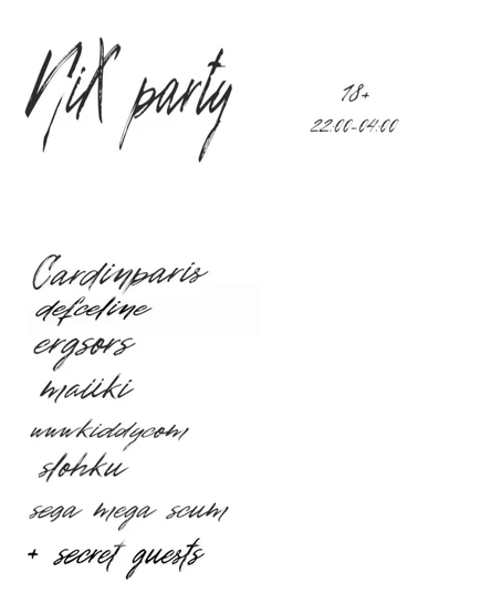 Art & Music Event: NIX