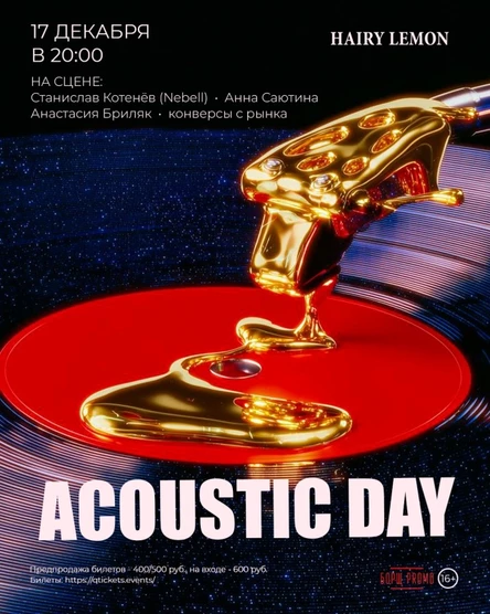 17 декабря |  Acoustic Day | Hairy lemon pub