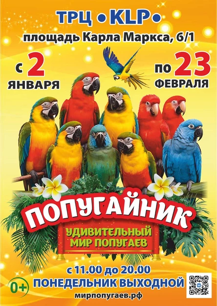 «Попугайник» | Новосибирск (ТРЦ «KLP» Калейдоскоп)