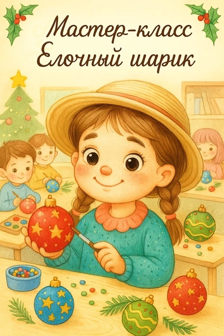 СОШ 8 мастер-класс "Ёлочный шарик"