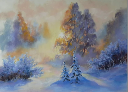 Пастель - «Сказочный вечер»