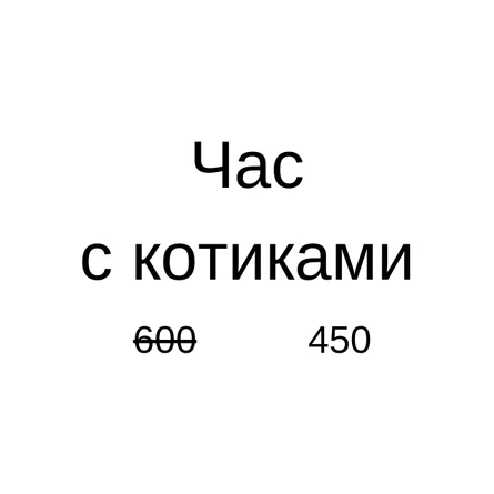 Посещение Котокафе Котики и люди (час)