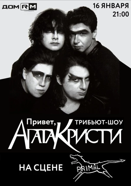 Агата Кристи (tribute) | 16 января | Новосибирск