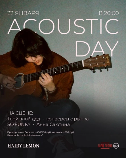 22 января | Acoustic Day | Hairy lemon pub