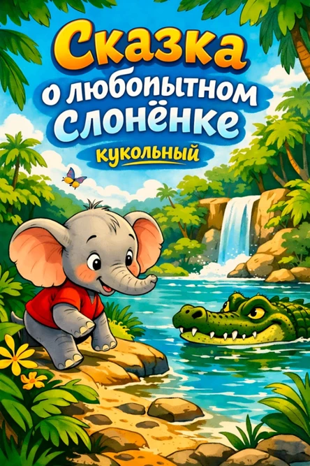 Сказка о любопытном слонёнке