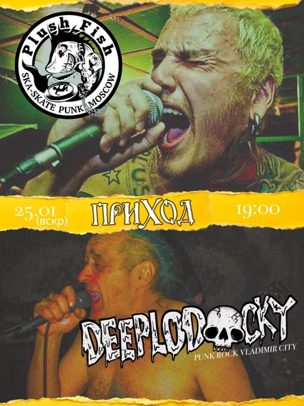 PLUSH FISH и ДИПЛОДОКИ 25.01 @ПРИХОД