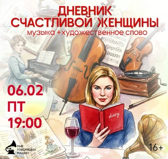 МУЗЕЙНИК «ДНЕВНИК СЧАСТЛИВОЙ ЖЕНЩИНЫ»  музыка + художественное слово