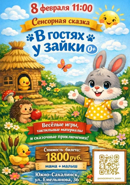 Сенсорная сказка «В гостях у Зайки»