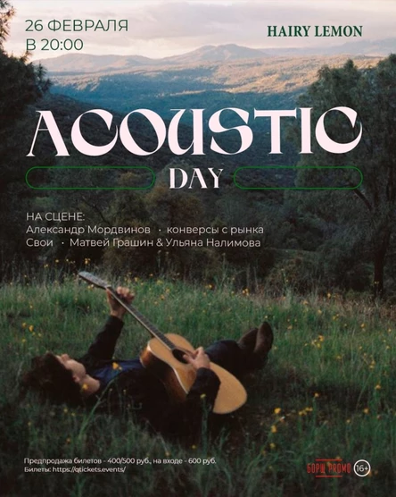 26 февраля | Acoustic Day | Hairy lemon pub