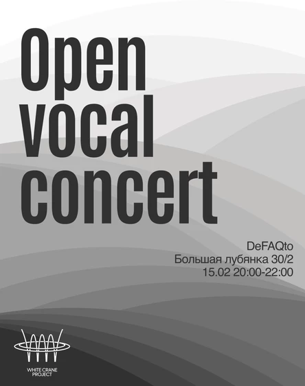 Open Vocal Concert