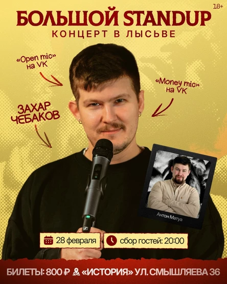 «Большой Standup» концерт в Лысьве