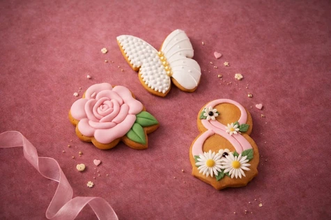 Мастер-класс по росписи пряников "8 марта- сладкое настроение"