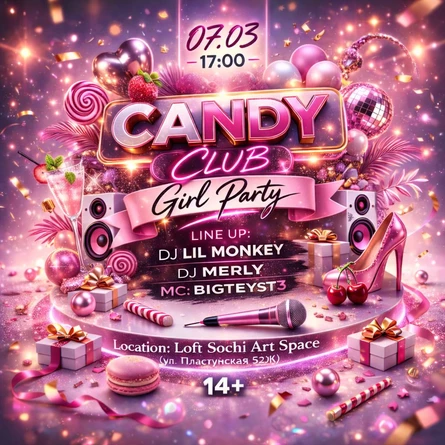 CANDY CLUB / ПРАЗДНИК ДЛЯ НАШИХ ДАМ 8 МАРТА
