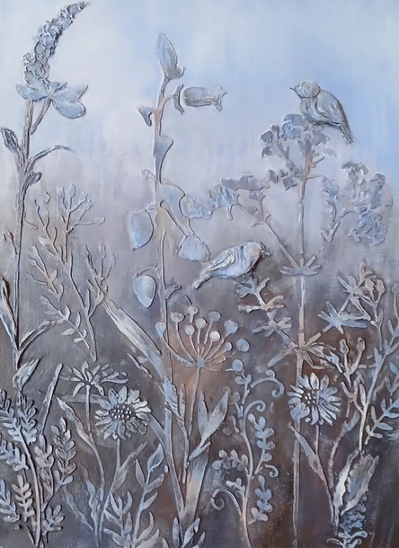 Акрил и декоративная штукатурка - «Песни туманного утра» 2 ЗАНЯТИЯ