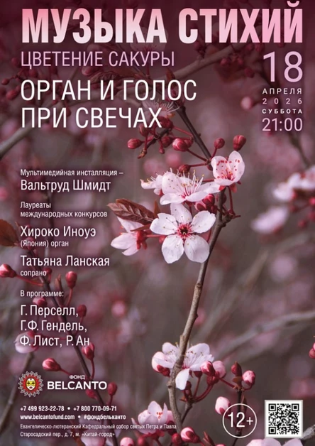 «Музыка стихий. Цветение сакуры. Орган и голос при свечах»