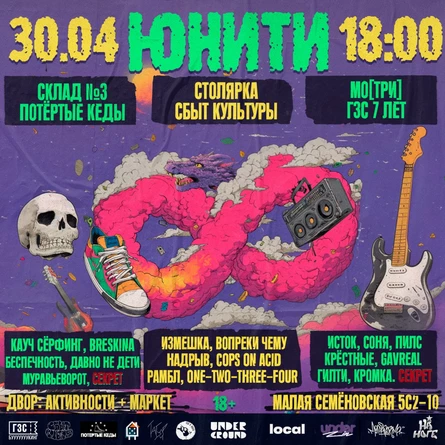 Юнити / 30 апреля / Гамма (Кеды) (Кауч серфинг)