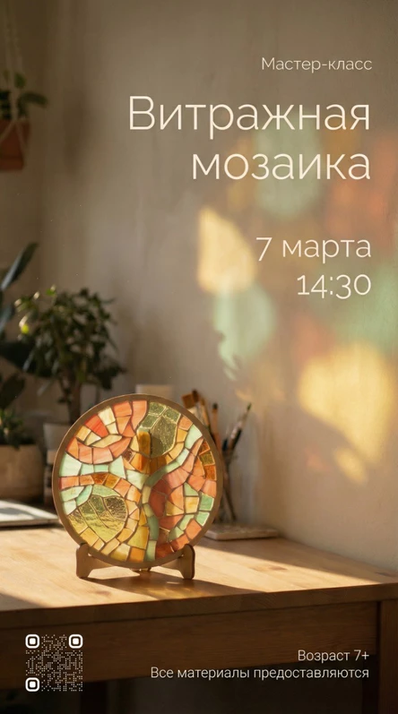 Мастер-класс по витражной мозаике