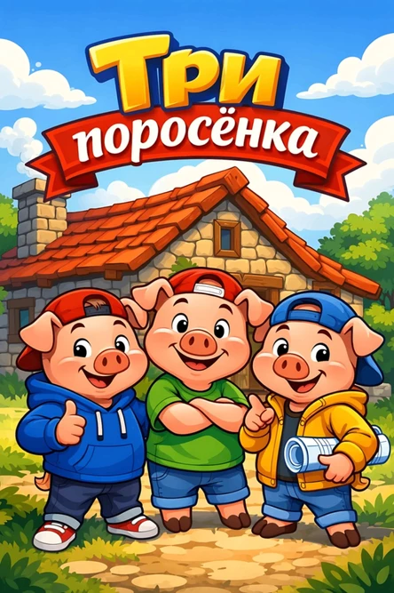 Три поросёнка 1+