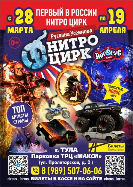 НИТРО ЦИРК ТУЛА ТРЦ "МАКСИ"