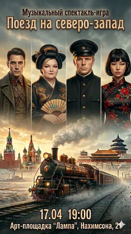 Музыкальный спектакль-игра "Поезд на северо-запад"